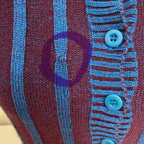 Nanette Lepore Blue and Purple Striped Mini Dress - Picture 7 of 11